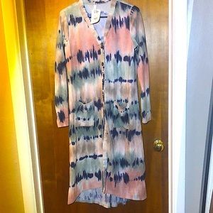 Lare Cardigan - soft sweater material - buttons down the front - new w/ tags